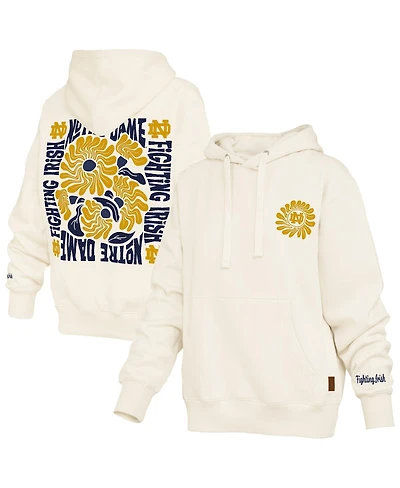 Pressbox Women's Cream Notre Dame Fighting Irish Elena Janise Hoodie