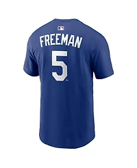 Nike Men's Freddie Freeman Royal Los Angeles Dodgers Home Name Number T-Shirt