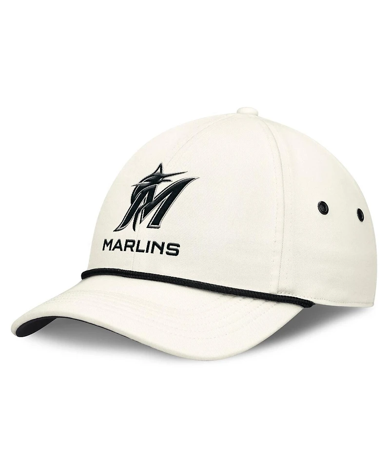 Nike Men's Stone Miami Marlins Club Adjustable Hat
