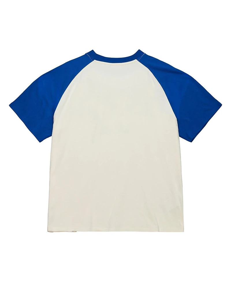 Mitchell & Ness Women's Cream New York Mets Boyfriend Raglan T-Shirt