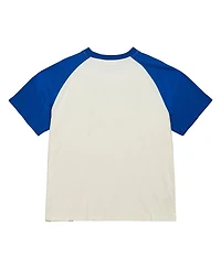 Mitchell & Ness Women's Cream New York Mets Boyfriend Raglan T-Shirt