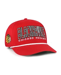 47 Brand Men's Red Chicago Blackhawks Byline Hitch Adjustable Hat