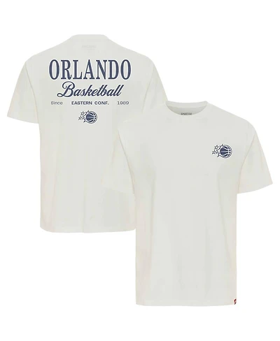 Sportiqe Men's and Women's Cream Orlando Magic Athletic Club Collection Duke Relaxed fit Premium T-Shirt