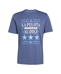 Adidas Men's Blue Argentina National Team Fifa x World Cup 2022 Winners Amply T-Shirt