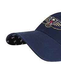 '47 Brand Women's Navy New Orleans Pelicans Confetti Under Visor Clean Up Adjustable Hat