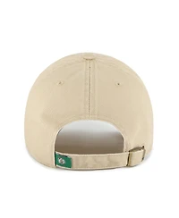 '47 Brand Men's Khaki Boston Celtics Logo Clean Up Adjustable Hat