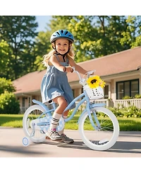 18 Inch Kids Bike with Adjustable Seat and Bell for Kids 3-8 Years Olds-18 inches