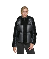 Women's Vega Mixed Media Short Down Coat