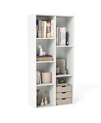 Slickblue 7-Compartment Bookshelf Vertical or Horizontal Storage