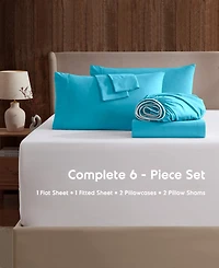 Nestl Extra Deep Pocket 6-Pc. Sheet Set, California King