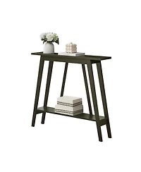 Kings Brand Furniture Conway Console Table Functional Narrow Wood Accent Entryway with Storage Shelf