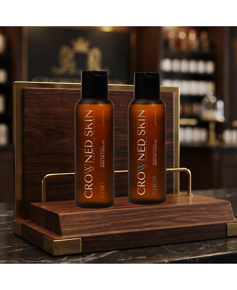 Crowned Skin King Body Oil and Reign Body Oil Set