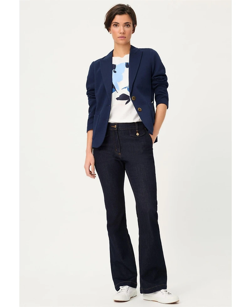 Olsen Women's Dark Denim Bootcut Jean