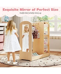 Sugift Kids Dress Up Storage with Mirror