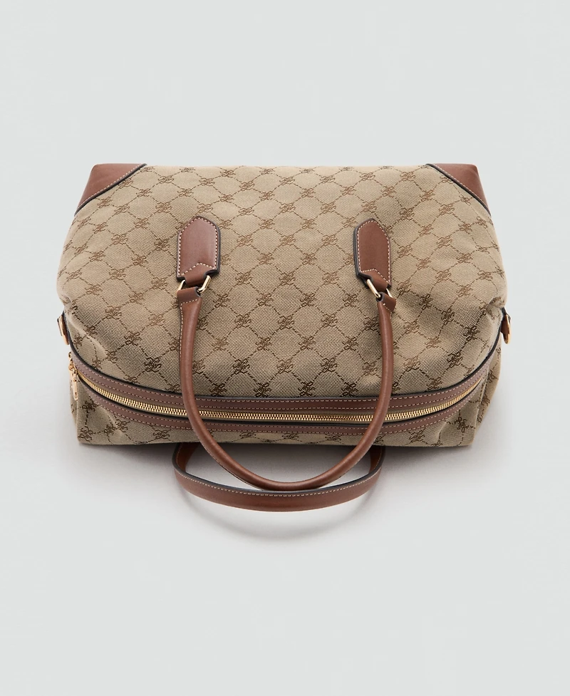 Mango Women's Logo-Print Bowling Bag