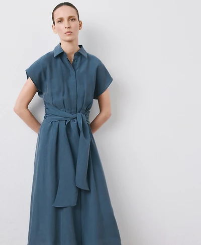 Mango Women's Belt Shirt Dress