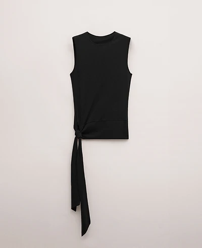 Mango Women's Knot Detail Cotton Top