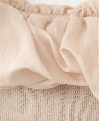 Mango Women's Strapless Knitted Top