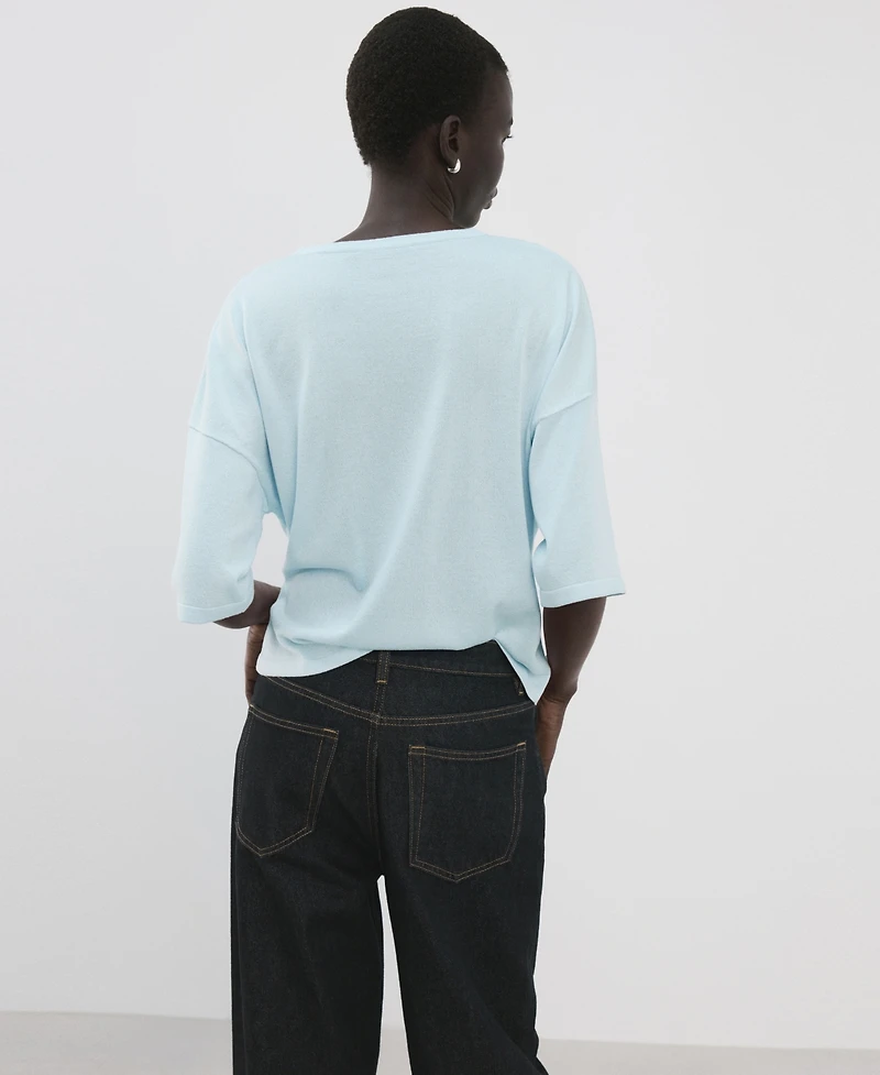 Mango Women's Bow Knit Sweater