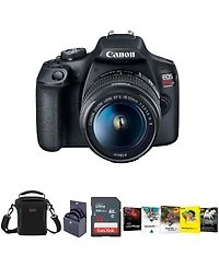 Canon Eos Rebel T7 Dslr Camera with Ef-s 18-55mm f/3.5-5.6 Is Ii Lens - Bundle With 58mm Filter Kit, Camera Case, Memory Card, Pc Software Packge