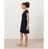 Pact Women's Organic Cotton Fit & Flare Crossover Dress