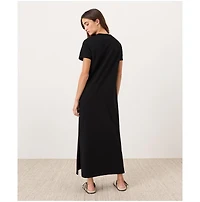 Pact Women's Organic Cotton Slub Easy Tee Maxi Dress