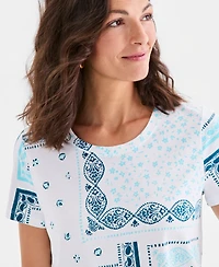 Style & Co Petite Short-Sleeve Crewneck T-Shirt, Macy's Exclusive