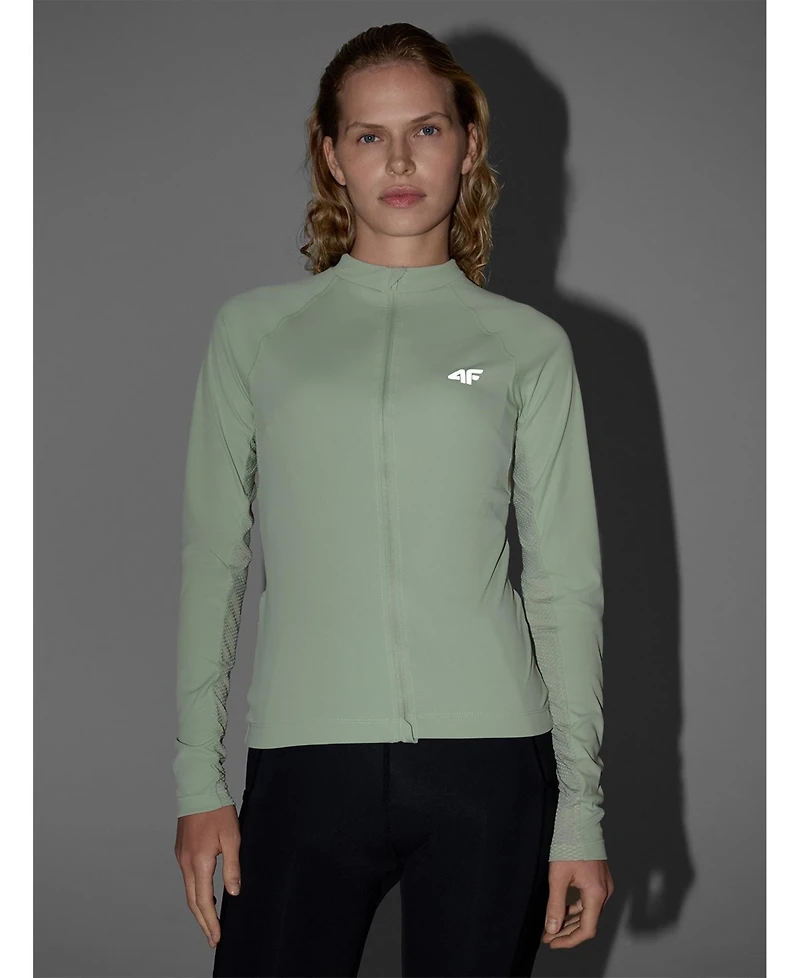4F Women's Zip-Up Cycling Longsleeve