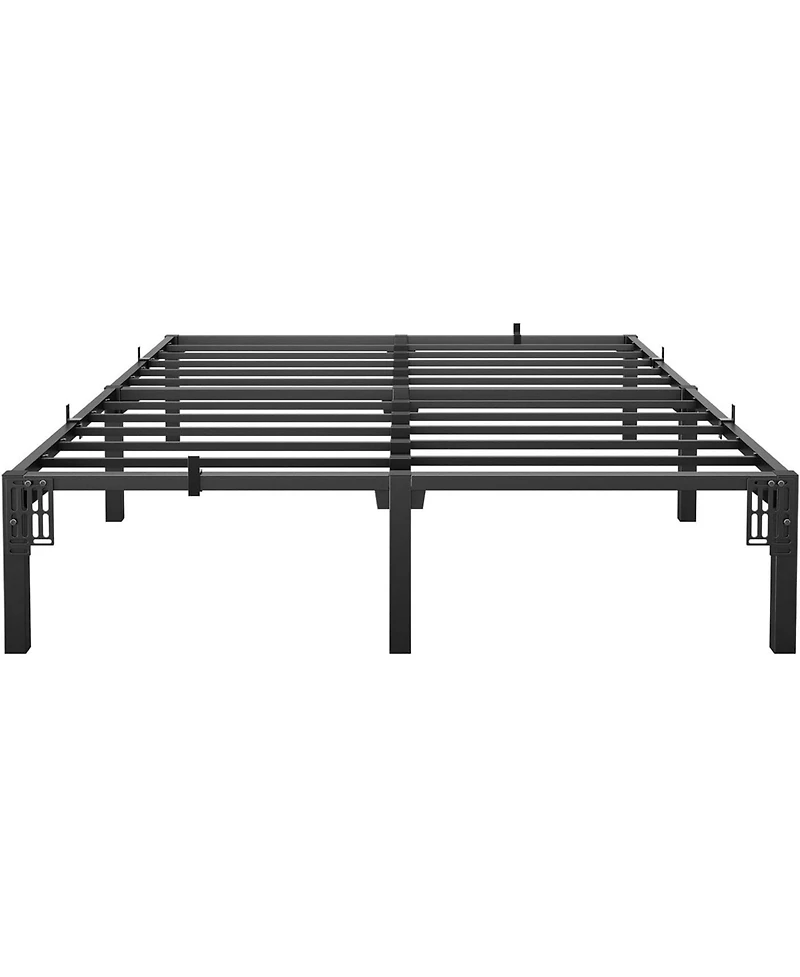 gaomon 14 Inch Metal Bed Frame Queen Size with Storage Space Heavy Duty Sturdy Mattress Base Easy Assembly No Box Spring