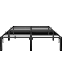 gaomon 14 Inch Metal Bed Frame Queen Size with Storage Space Heavy Duty Sturdy Mattress Base Easy Assembly No Box Spring