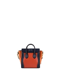 Pre-Owned Celine Nano Tricolor Luggage Bag Leather