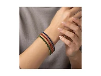 Rivka Friedman 18K Gold Plated Multi-Color Cz Stretch Bracelet
