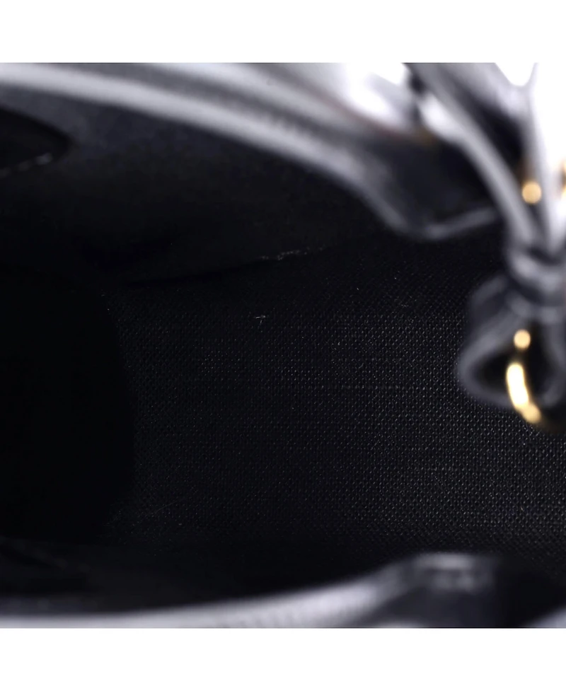 Pre-Owned Celine Mini Vertical Cabas Tote All Over Logo Print Leather