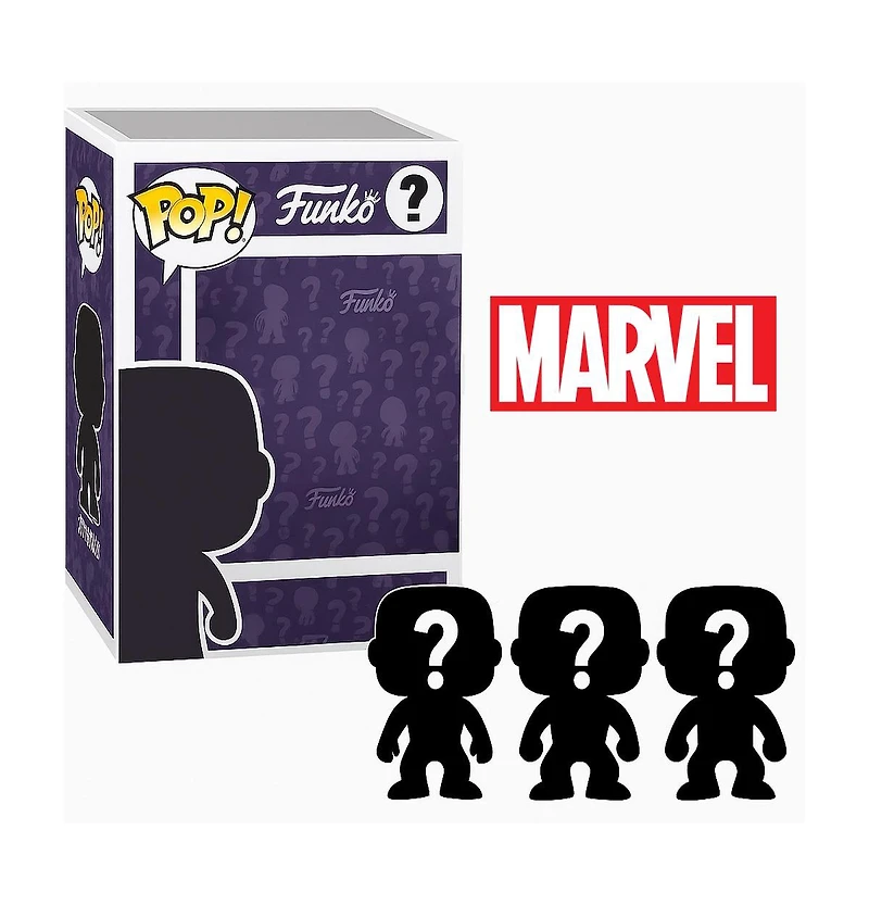 Funko Set of Surprise Mystery Marvel Pop! Randomly Selected