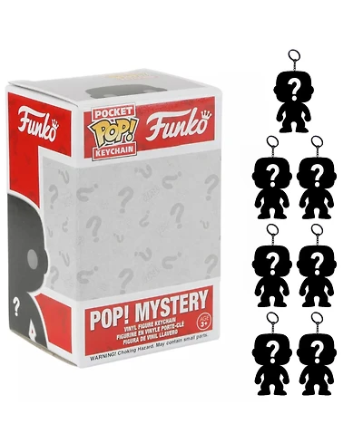 Funko Pack of 7 Surprise Mystery Mini Pocket Pop! Keychains Randomly Selected