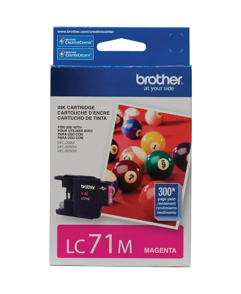 Brother LC71 Innobella Standard Yield Magenta Ink Cartridge, 300 pages Yield
