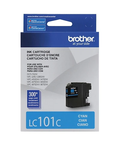Brother Standard Cyan Ink Cartridge, 300 Pages Yield