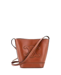 Pre-Owned Celine Small Cuir Triomphe Bucket Bag Leather