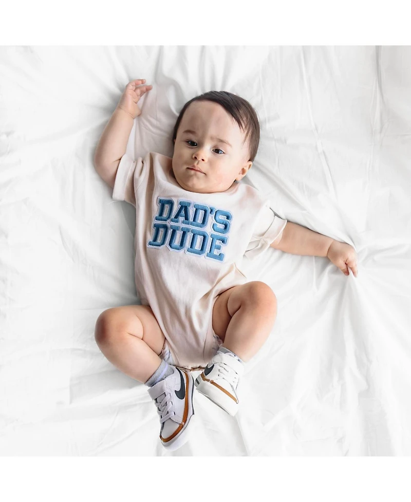 Sweet Wink Baby Boys Dad's Dude Patch Short Sleeve Romper