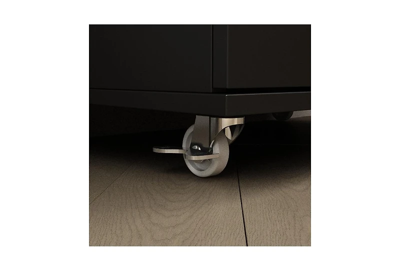 Homsee Wood Bookcase with Adjustable Shelves, 2 Door