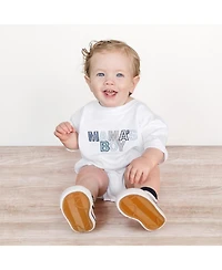 Sweet Wink Baby Boys Mama's Patchwork Short Sleeve Romper