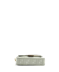 Pre-Owned Fendi Medium Baguette Nm Bag Zucca Embroidered Canvas