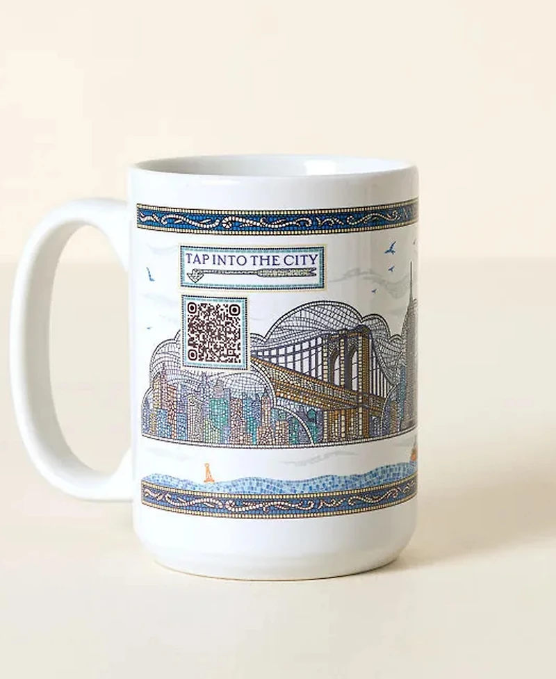 Uncommon Goods Nyc Interactive Qr Mug, 15 oz