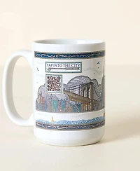 Uncommon Goods Nyc Interactive Qr Mug, 15 oz