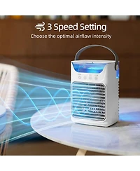 Homcom Portable Air Conditioner, 4-in-1 Mini Air Cooler with 3 Wind Speed