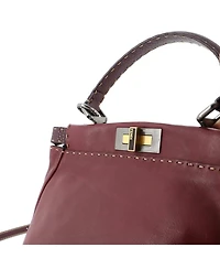 Pre-Owned Fendi Medium Selleria Peekaboo Bag Leather