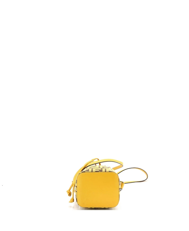 Pre-Owned Fendi Mini x Frgmt Mon Tresor Bucket Bag Zucca Canvas