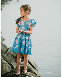 Deux par Deux Little Girls Crinkle Jersey Dress