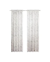 Ellis Curtain Mountain Vista 100 Polyester Tailored Rod Pocket Curtain Panels 48 X22 X 84 X22