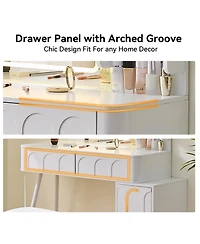 Rainsken Modern Makeup Vanity Desk